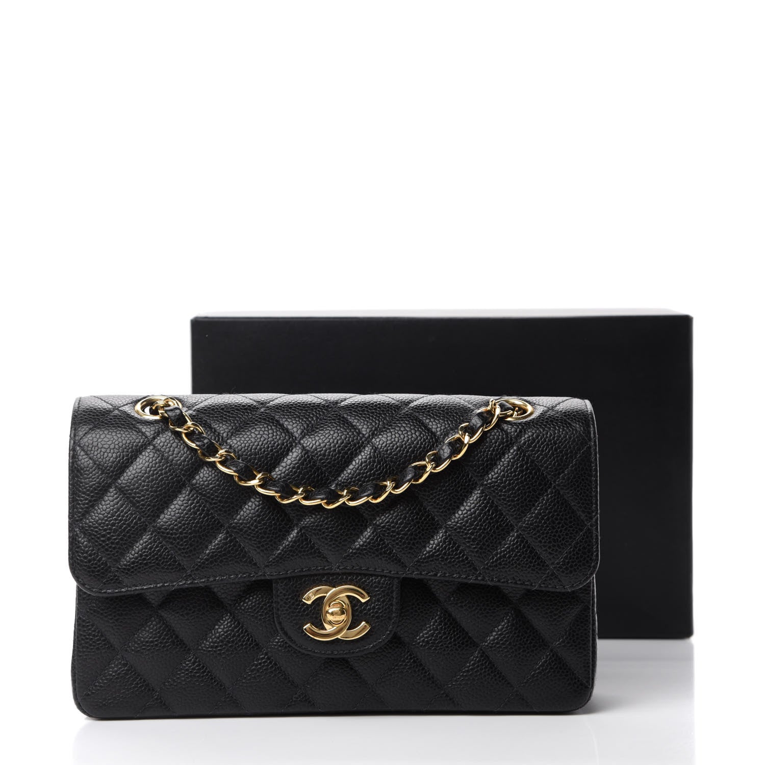 Chanel Caviar Quilted Small Double Flap Black 13 of 13