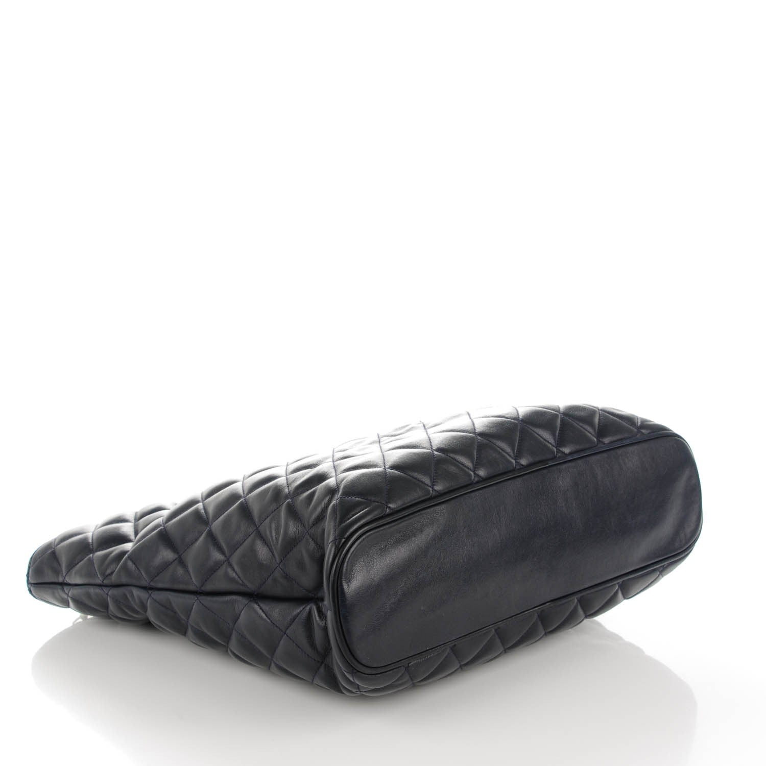 Chanel Lambskin Quilted Shoulder Bag Navy Blue 4 of 8