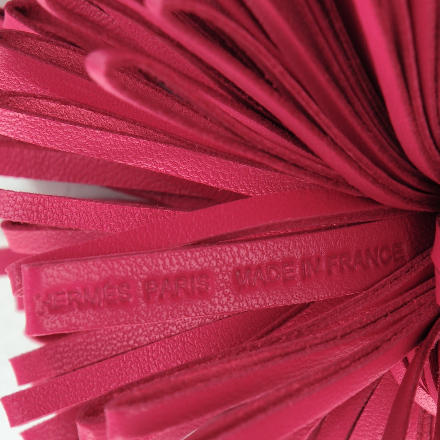 Lambskin Carmen Tassel Key Holder Rose Shocking