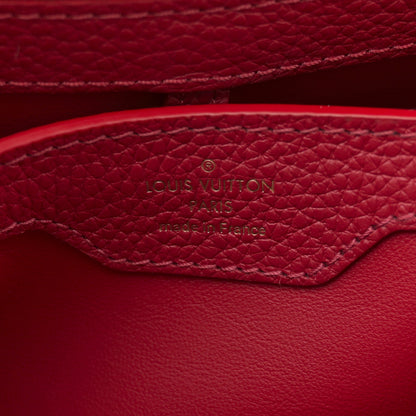 Louis Vuitton Taurillon Capucines BB Scarlet Red 6 of 9