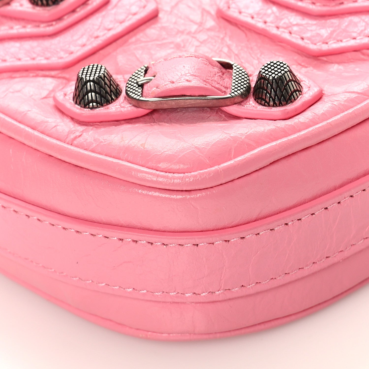 Balenciaga Agneau Arena Mini Le Cagole Heart Bag Sweet Pink