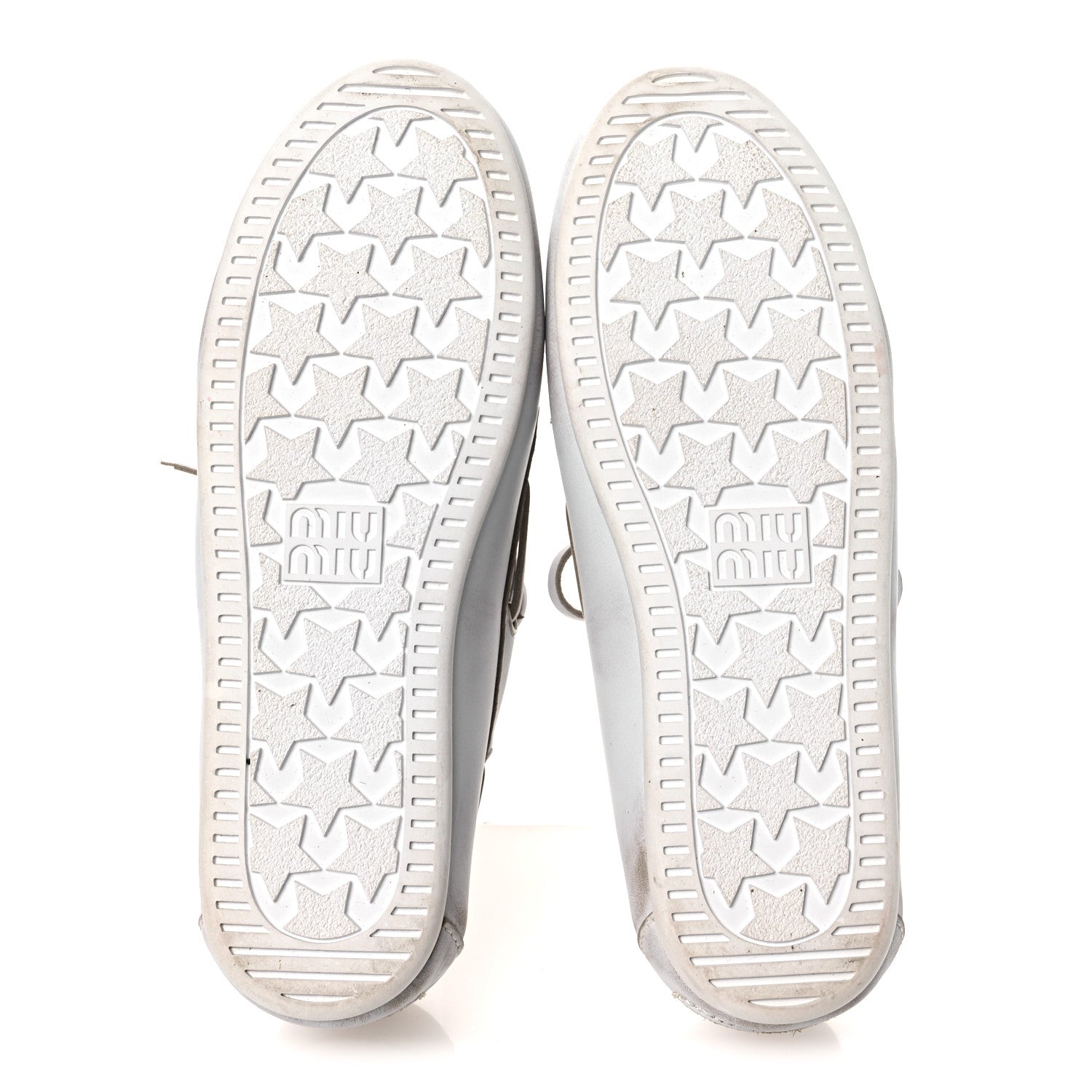 Miu Miu Vitello Deco Boat Loafers 37 White 7 of 13