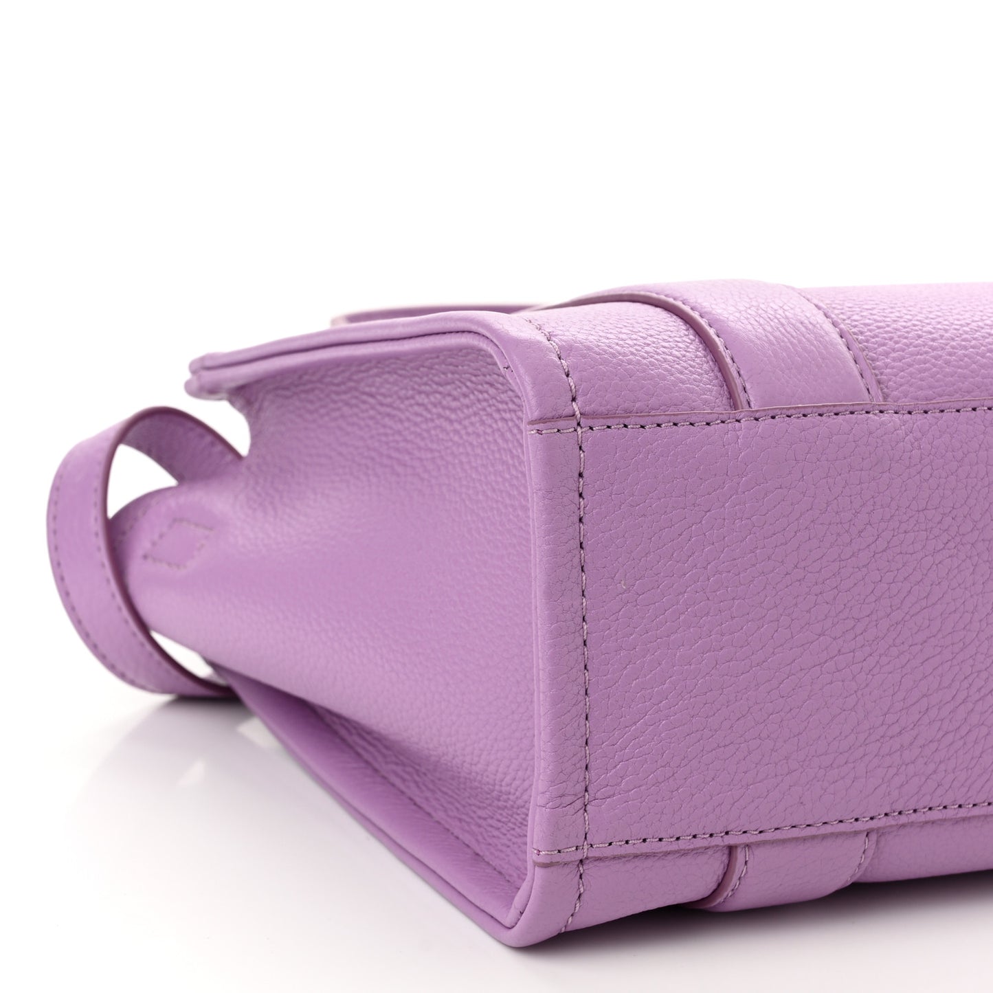 Grained Calfskin Small The Tote Bag Regal Orchid