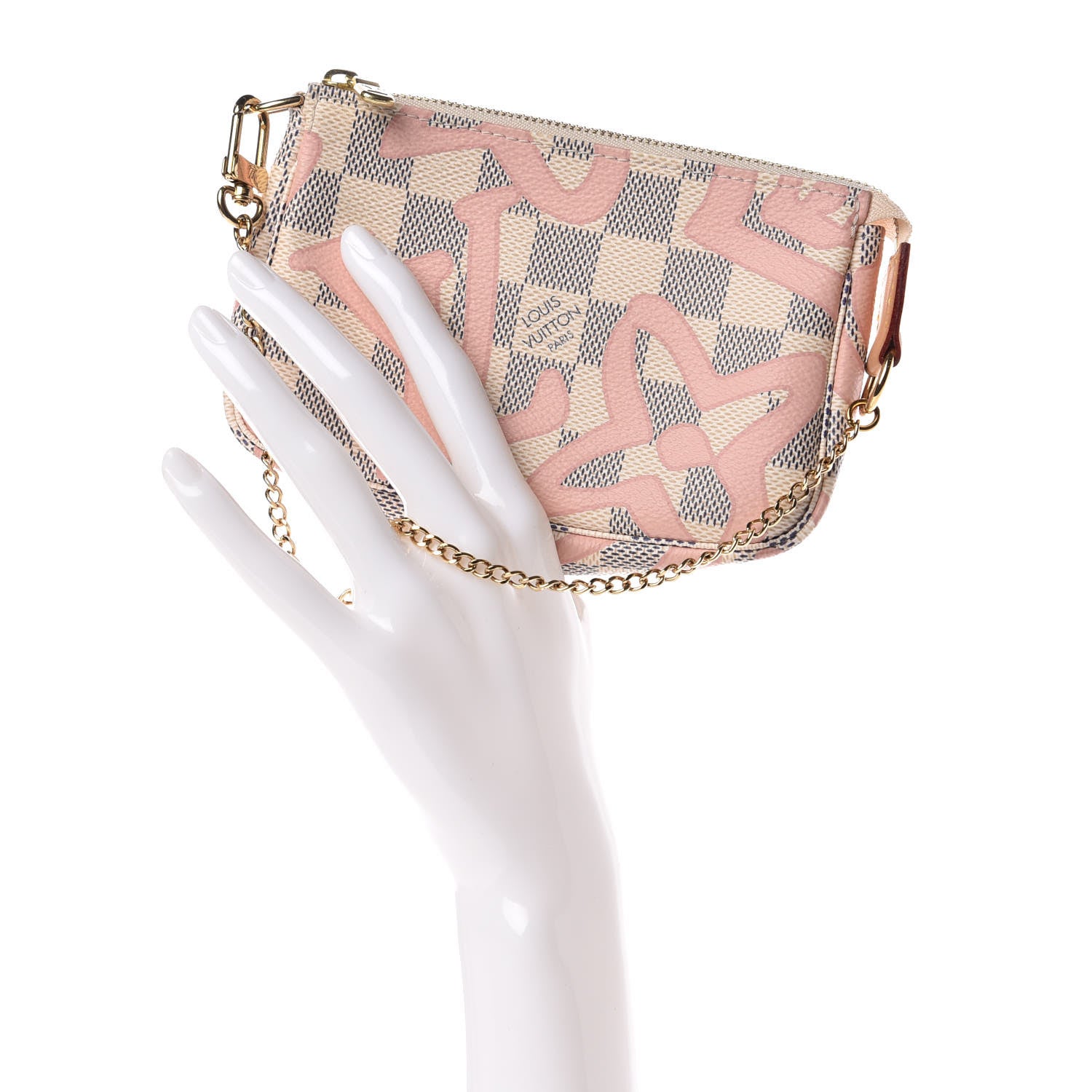 Louis Vuitton Damier Azur Tahitienne Mini Pochette Accessories 2 of 9