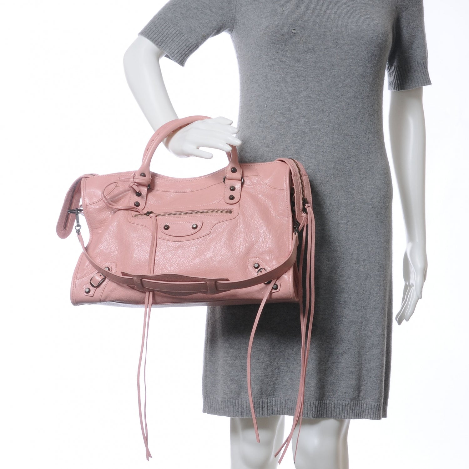 Balenciaga Agneau Classic Hardware City Rose Peach 2 of 8