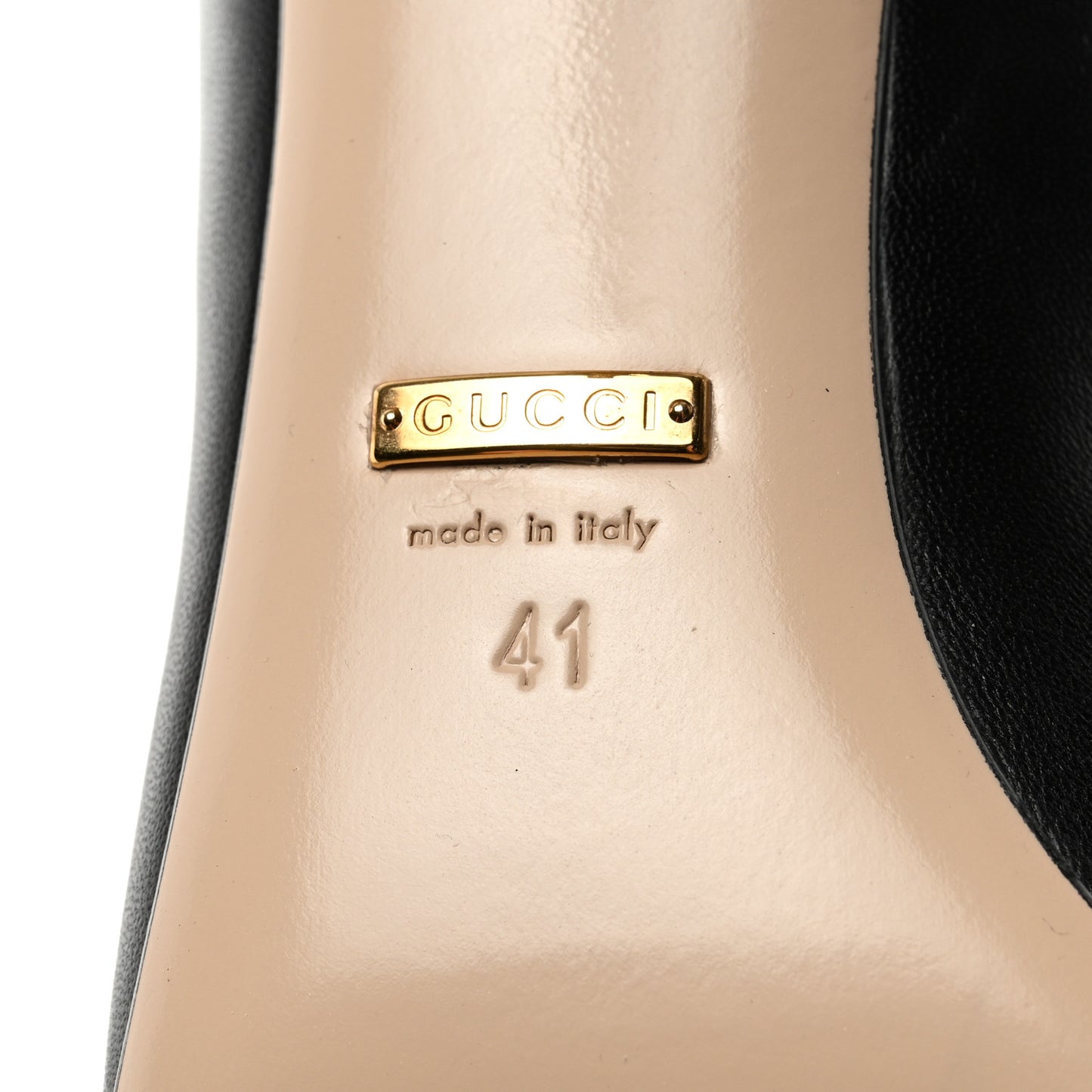 Nappa Queen Margaret Mid Heel Pumps 41 Black