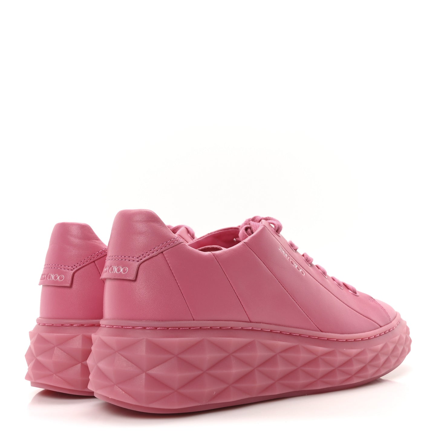 Nappa Diamond Maxi F II Platform Sneakers 39.5 Pink
