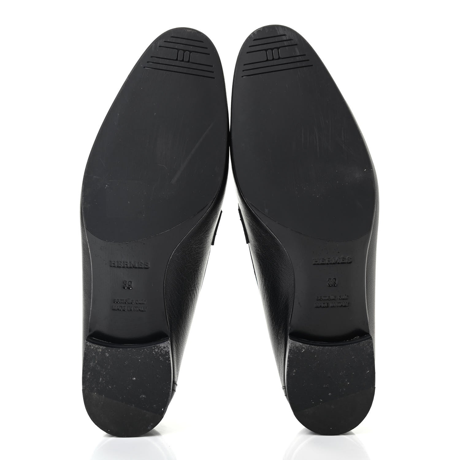 Hermes Goatskin Paris Loafers 39 Black 5 of 8