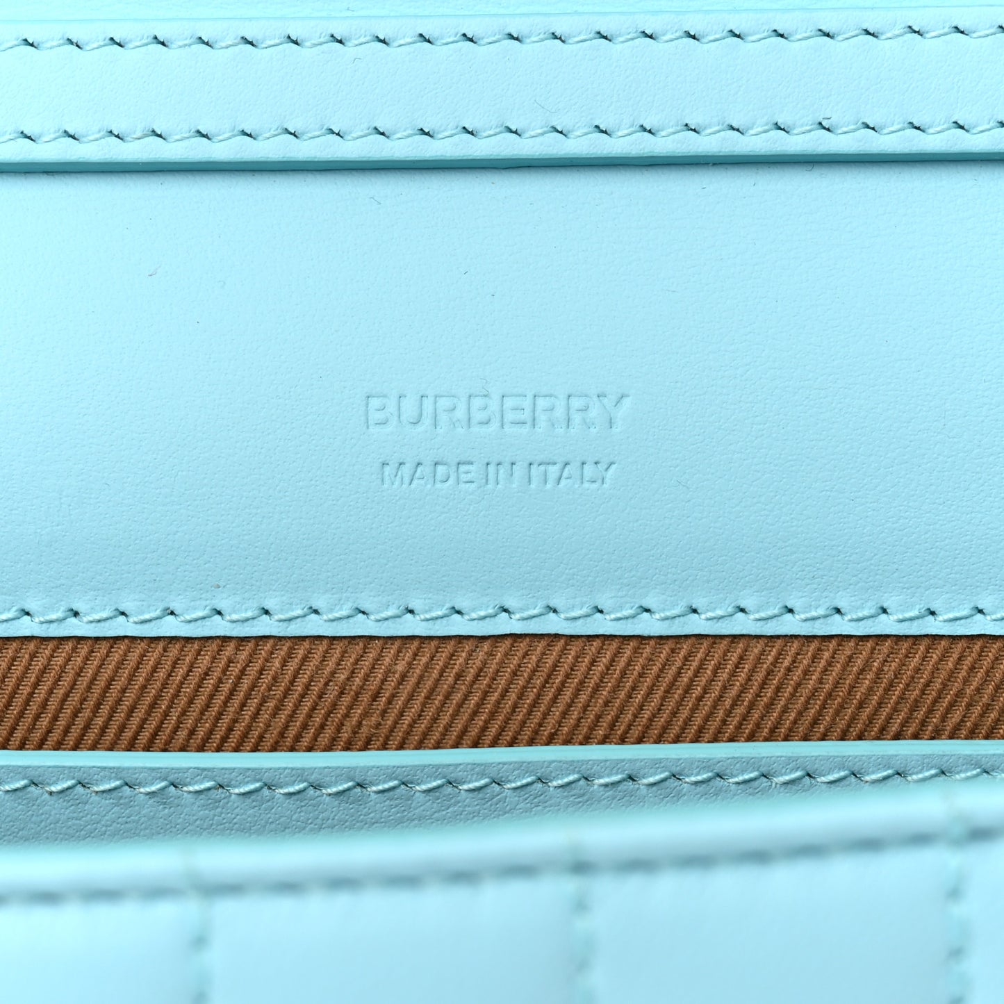 Lambskin Quilted Lola Clutch On Chain Cool Sky Blue
