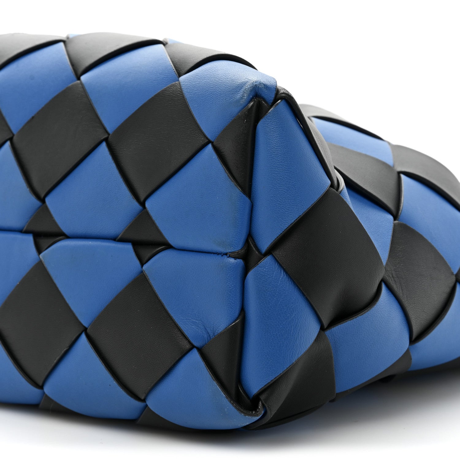 Bottega Veneta Nappa Maxi Cabat 30 Signal Blue Black 9 of 23
