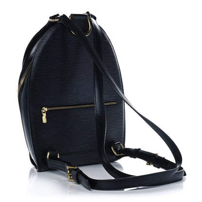 Louis Vuitton Epi Mabillon Backpack Black 3 of 13