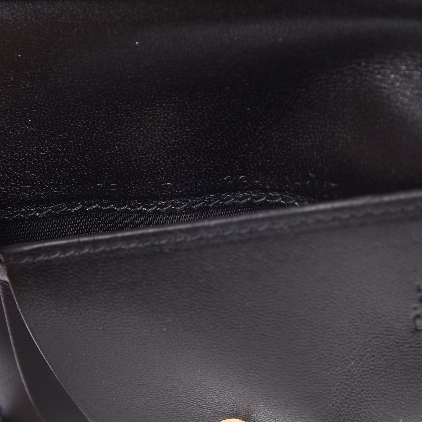 Lambskin Cannage Small Lady Dior Flap Card Holder Black