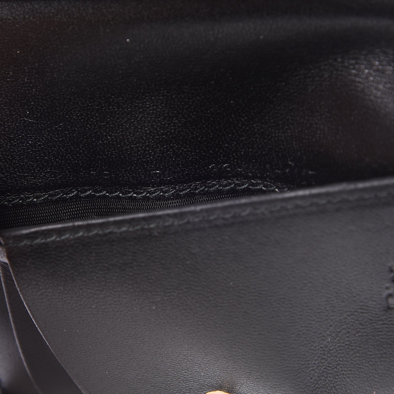 Christian Dior Lambskin Cannage Small Lady Dior Flap Card Holder Black 7 of 8