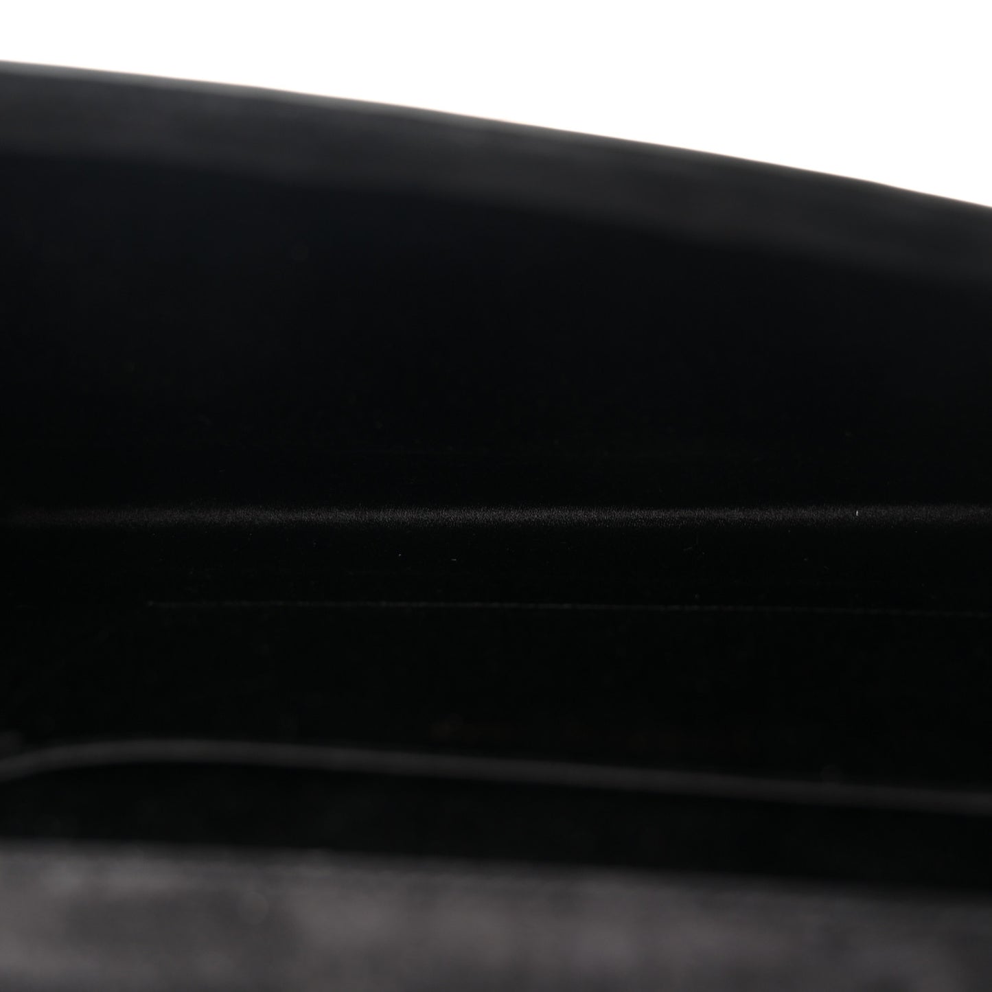 Patent Calfskin Monogram Large Belle De Jour Clutch Black
