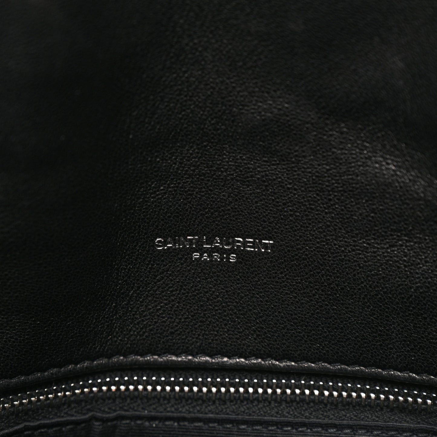 Lambskin Quilted Medium Loulou Puffer Monogram Chain Satchel Black