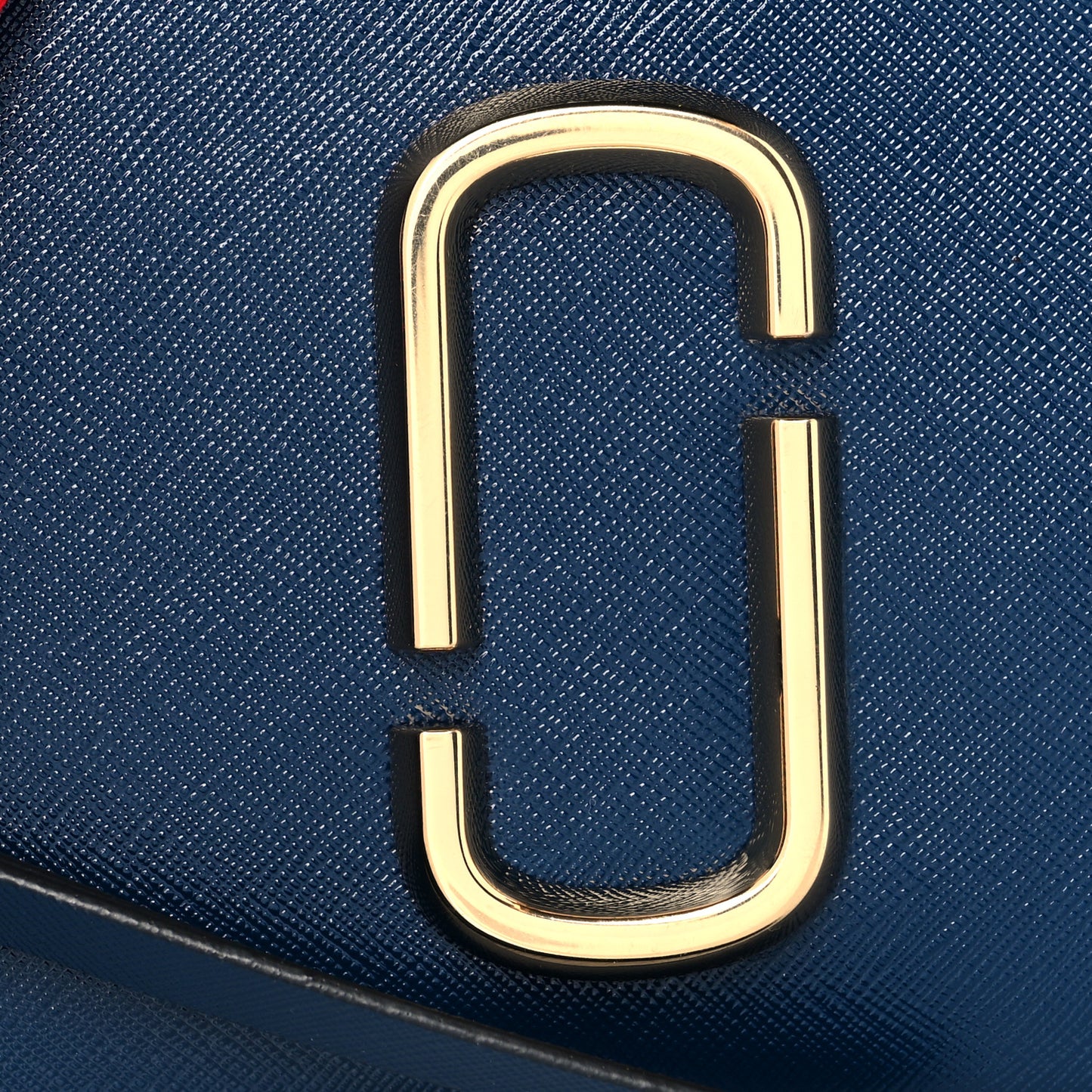 Saffiano Small Snapshot Camera Bag Blue