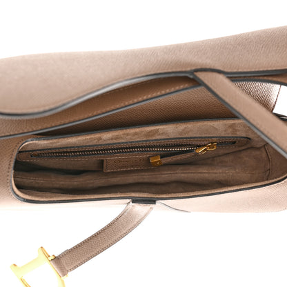 Christian Dior Grained Calfskin Saddle Bag Warm Taupe 5 of 11