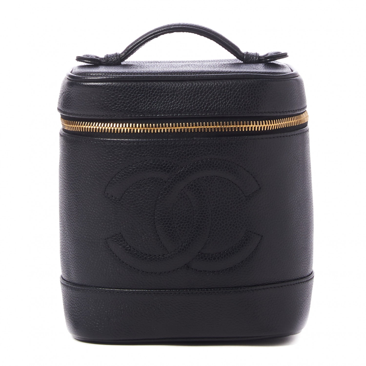 Chanel Caviar Vanity Cosmetic Case Black 1 of 9