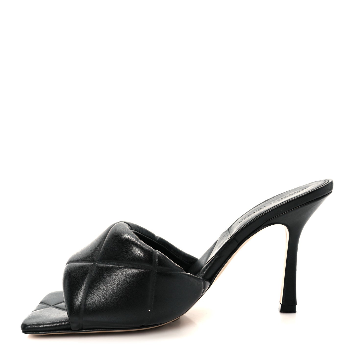 Nappa Maxi Intrecciato Lido Mule Sandals 37.5 Black