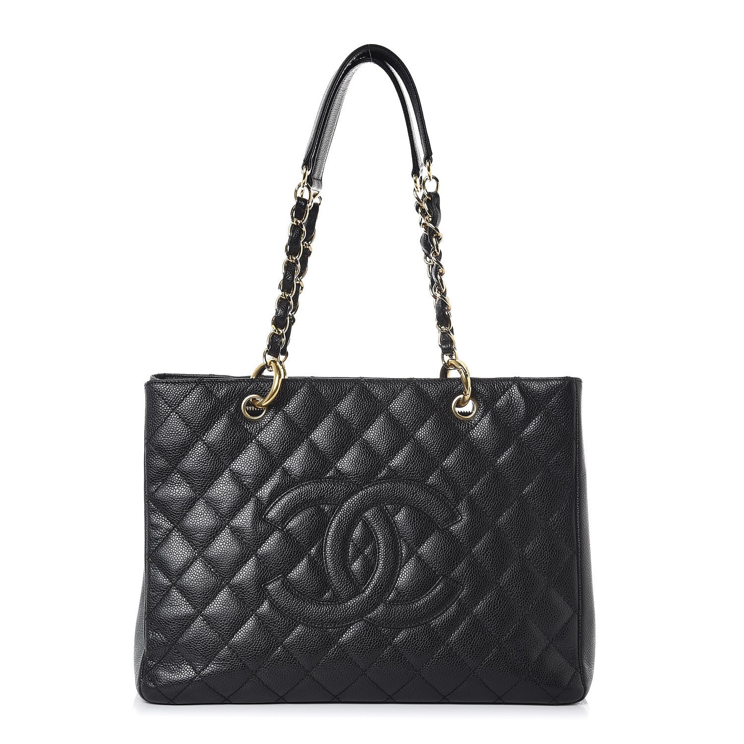 Chanel Caviar Quilted Grand Shopping Tote GST Black 1 of 7