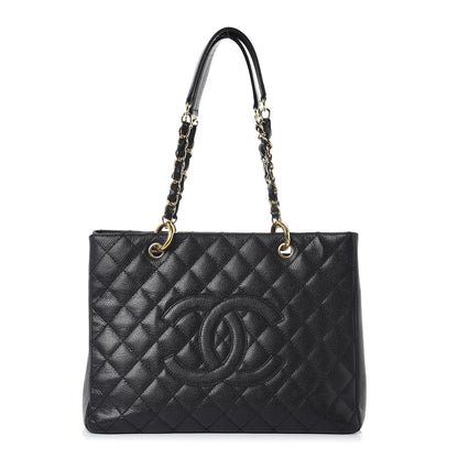 Chanel Caviar Quilted Grand Shopping Tote GST Black 1 of 7