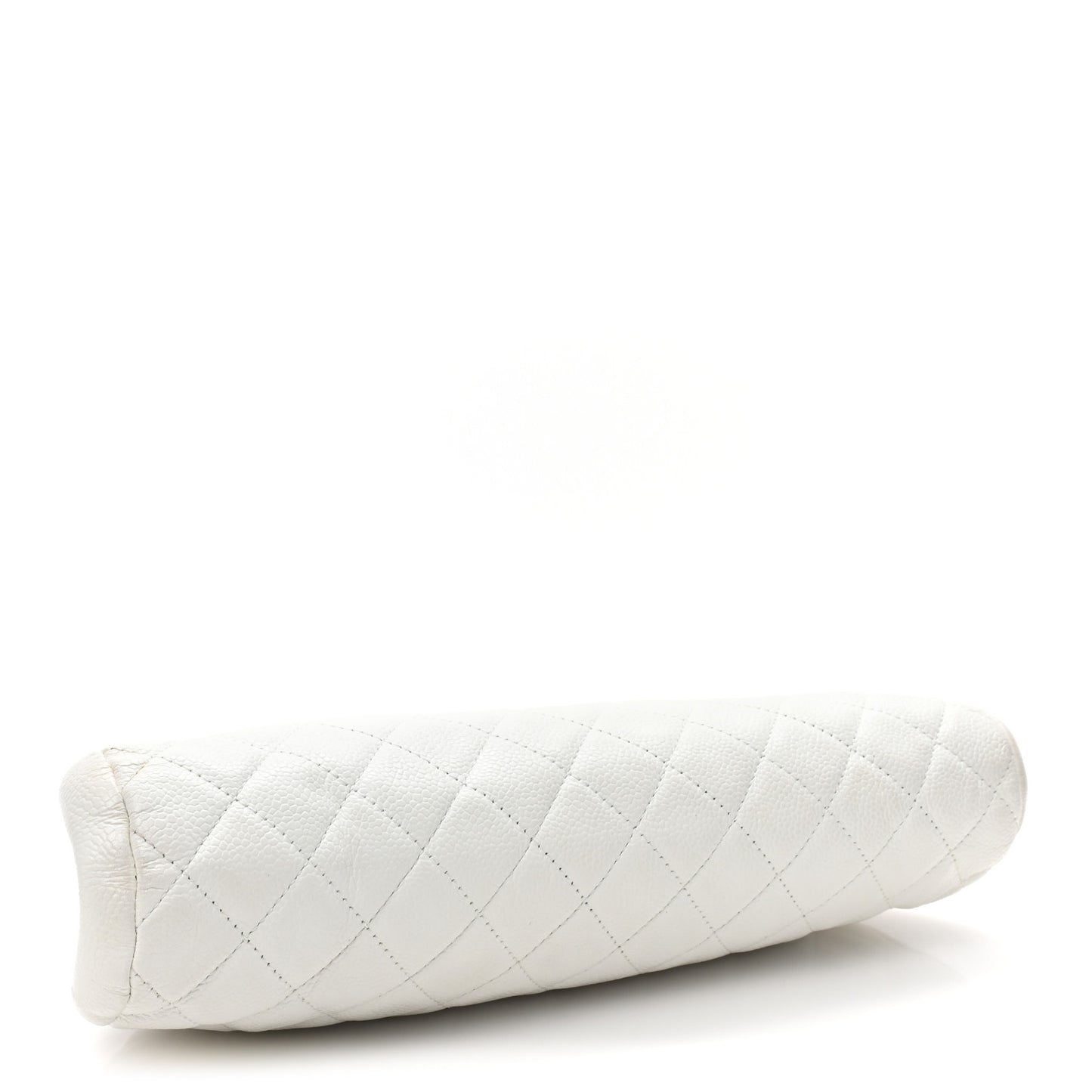 Caviar Quilted Timeless Clutch White