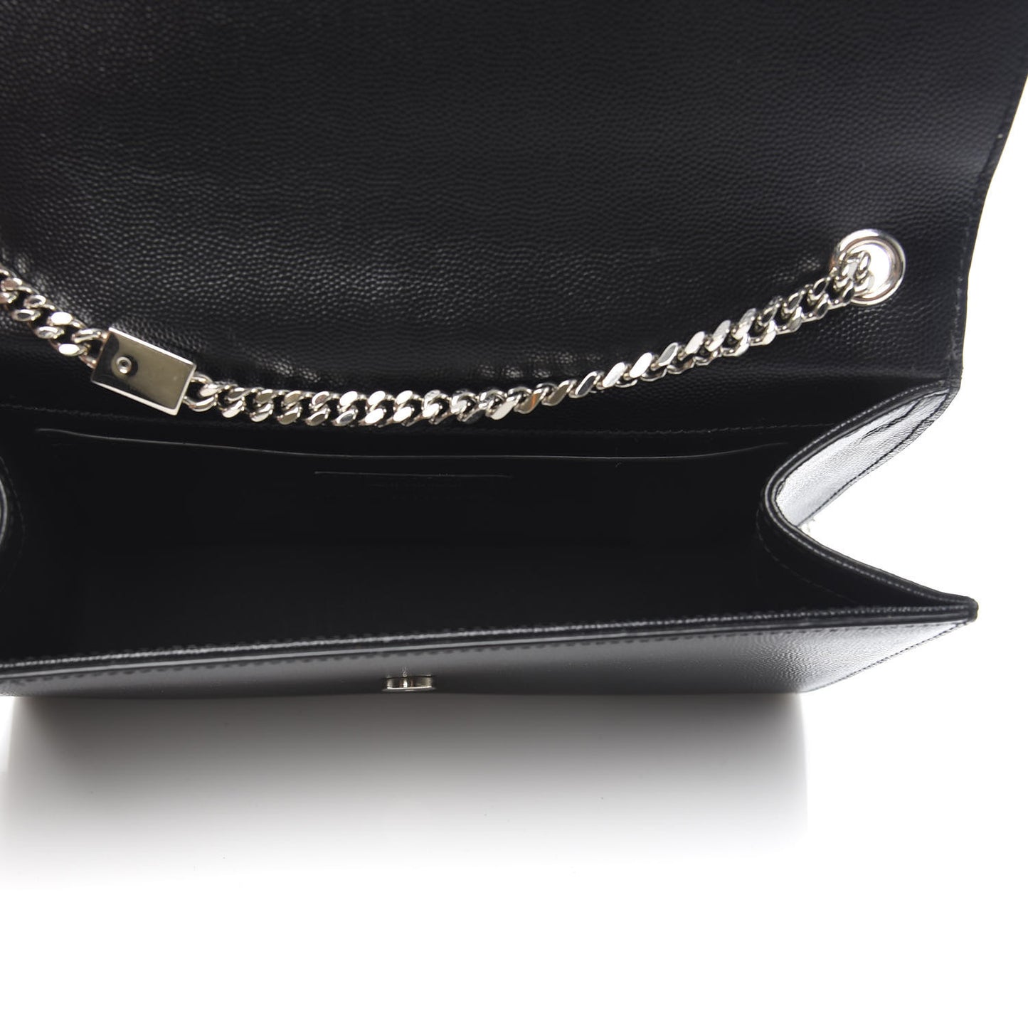 Grain De Poudre Medium Classic Monogram Kate Satchel Black