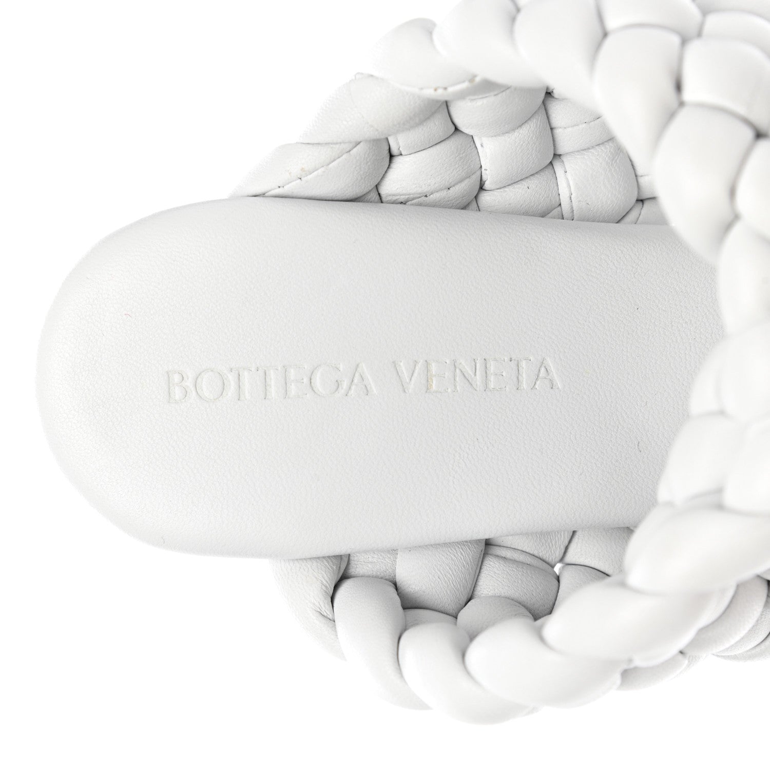 Bottega Veneta Nappa Twisted Padded Intrecciato Curve Slide Sandals 37.5 Optic White 7 of 7