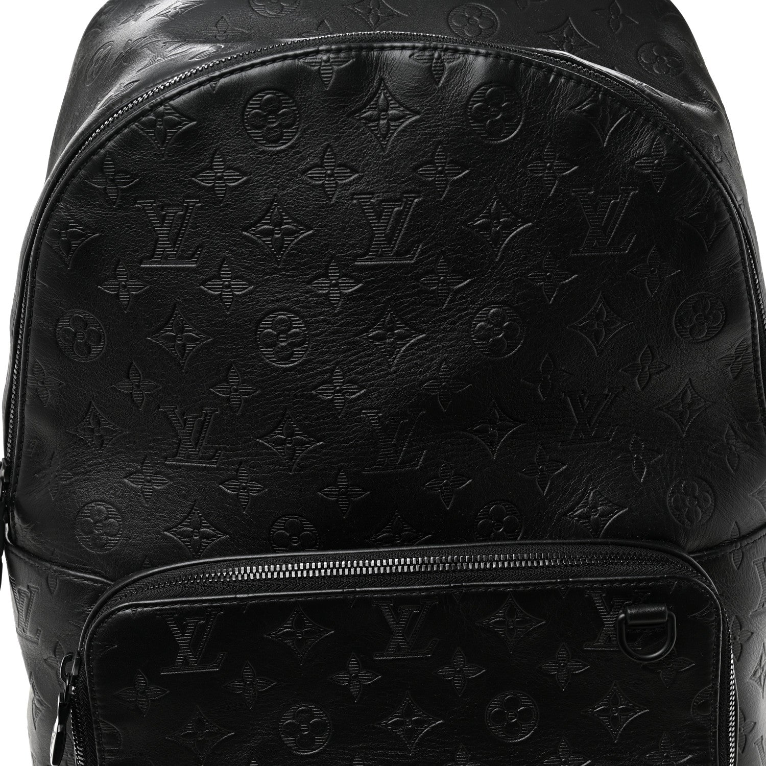 Louis Vuitton Calfskin Monogram Shadow Racer Backpack Black 7 of 9