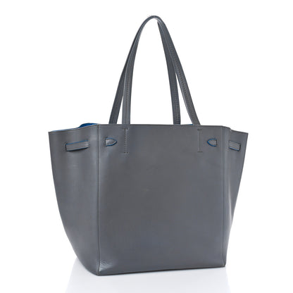 Celine Smooth Calfskin Small Belt Cabas Light Anthracite 3 of 9