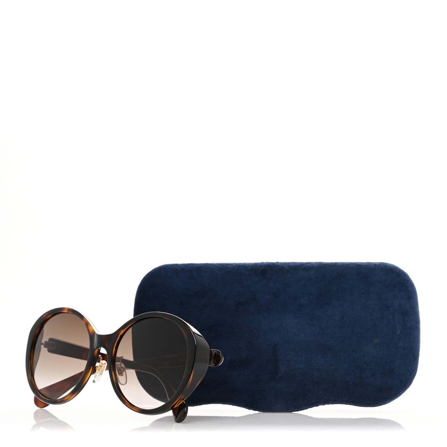 Gucci Acetate Round Sunglasses GG0370SK Tortoise 8 of 8