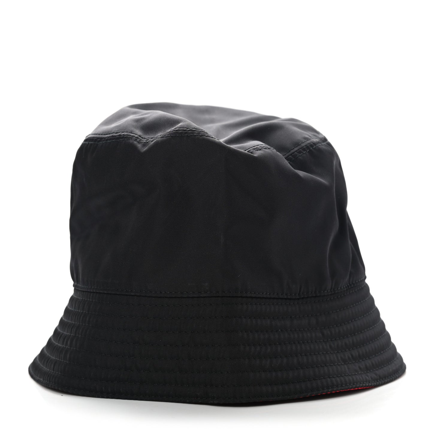 Nylon Bucket Hat S Black Rosso
