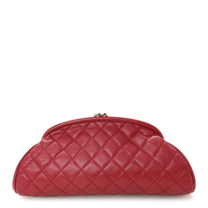 Chanel Lambskin Quilted Timeless Clutch Red 1 of 9