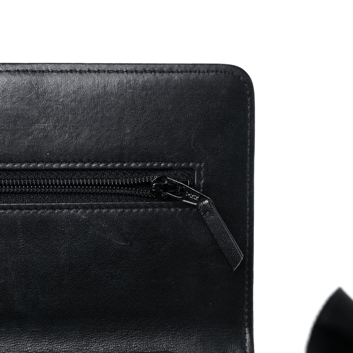 Lambskin Quilted Boy Wallet On Chain WOC Black