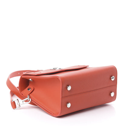 Christian Dior Grained Calfskin Mini Diorever Flap Inferno Red 3 of 7