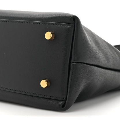 Versace Nappa Logo Tag Hobo Black 8 of 9