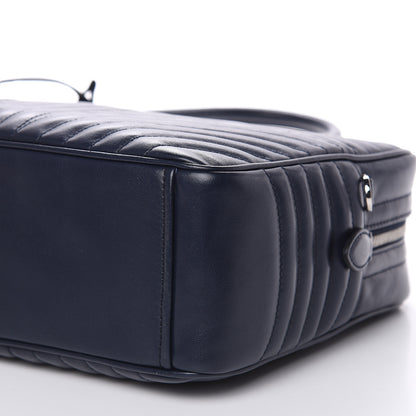 Prada Soft Calfskin Impunture Diagramme Large Top Handle Bag Baltico 9 of 10