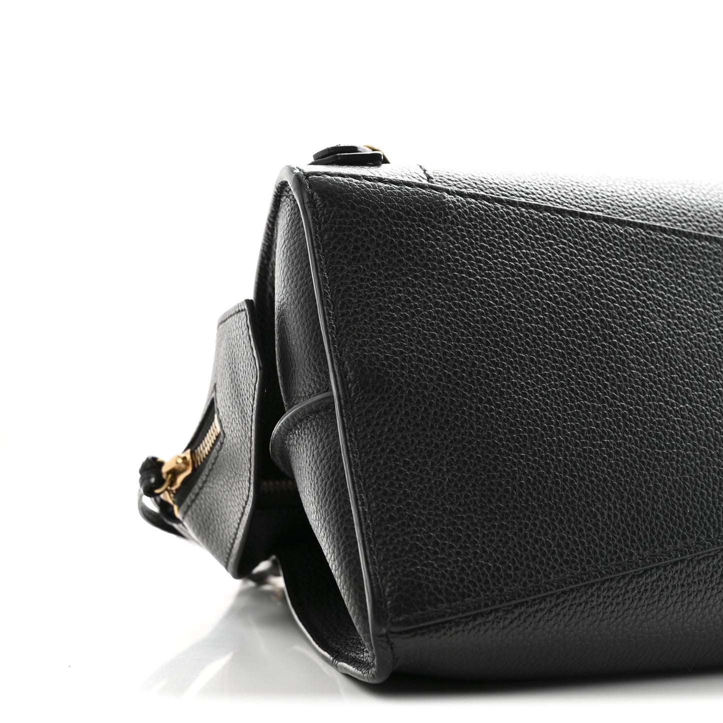 Grained Calfskin Neo Classic Gold Hardware S City Black Black