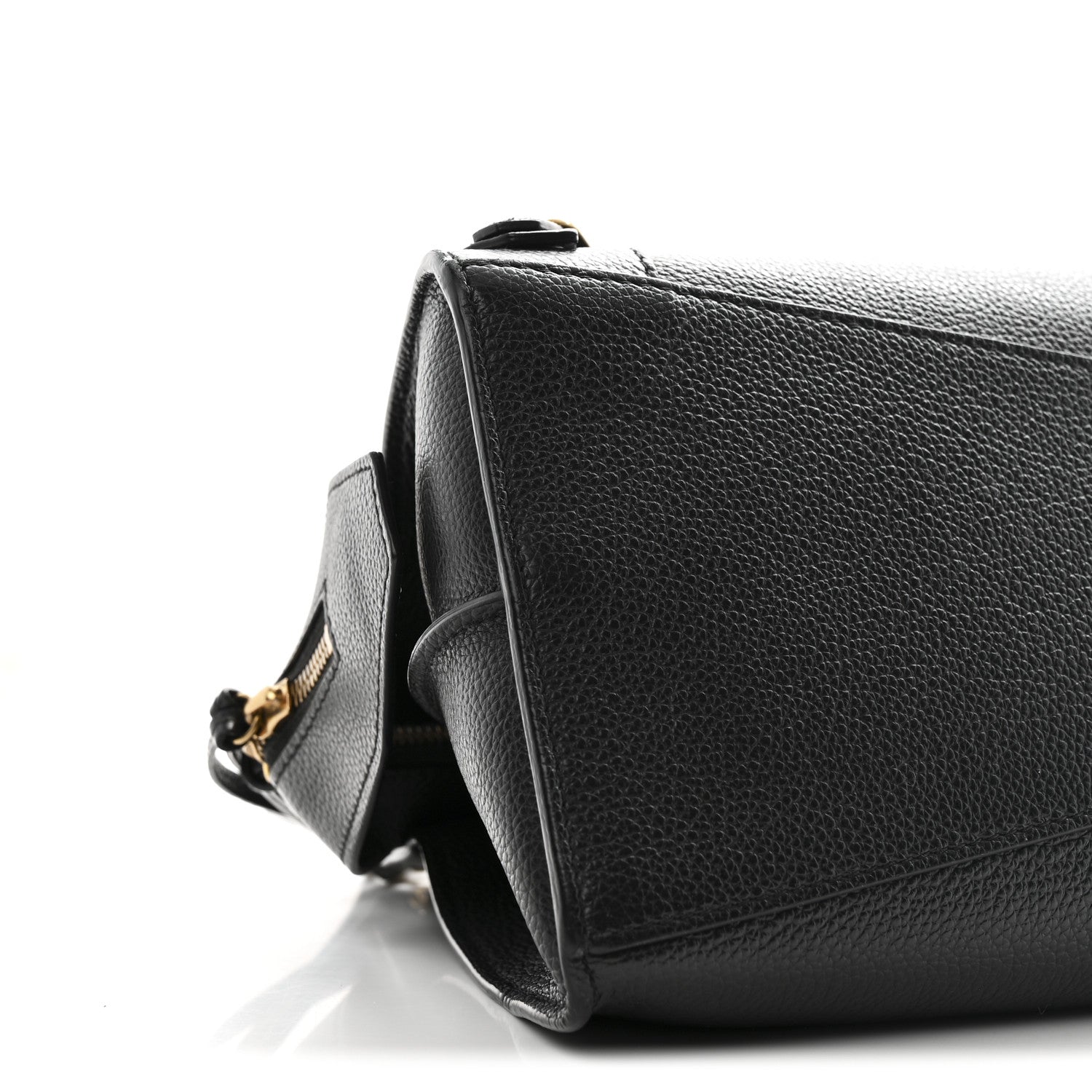 Balenciaga Grained Calfskin Neo Classic Gold Hardware S City Black Black 9 of 10
