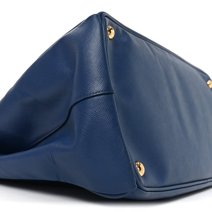 Prada Saffiano Large Galleria Double Zip Tote Bluette 8 of 9