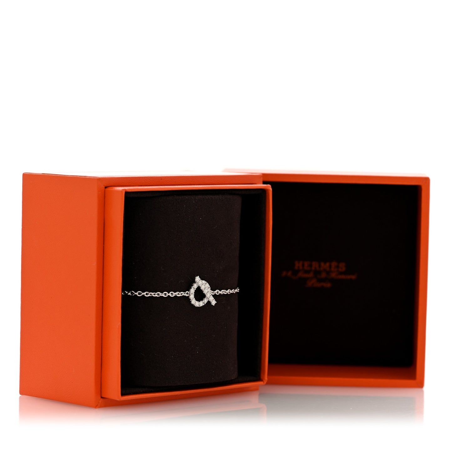 18K White Gold Diamond Finesse Bracelet ST