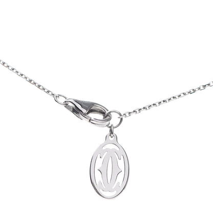 Cartier 18K White Gold Diamond Symbols Cross Pendant Necklace 5 of 5