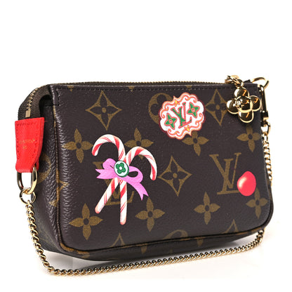 Louis Vuitton Monogram 2024 Christmas Animation Candy Factory Mini Pochette Accessories Candy Red 2 of 8