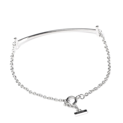 Tiffany 18K White Gold T Smile Bracelet 3 of 5