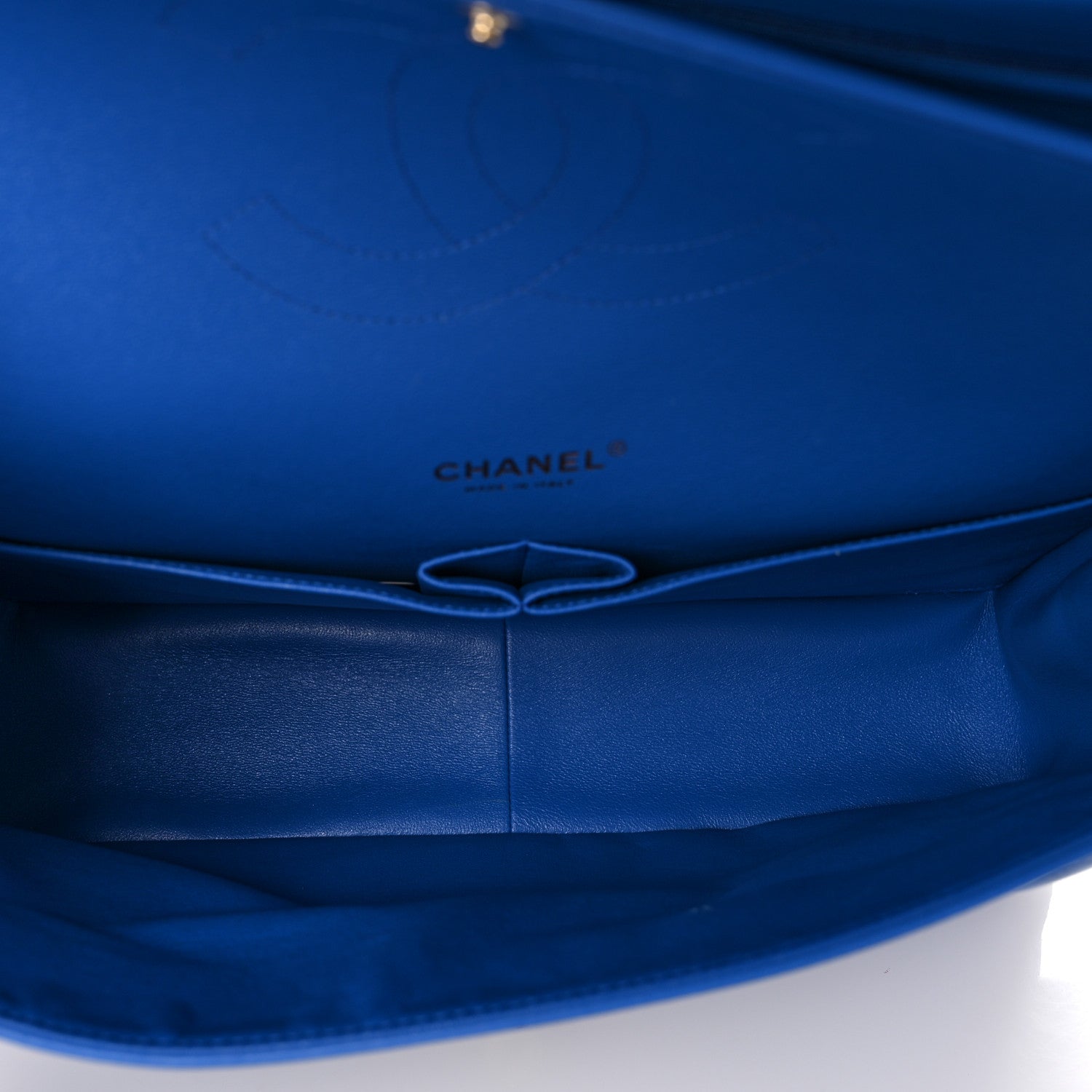 Chanel Lambskin Quilted Maxi Double Flap Blue 5 of 11