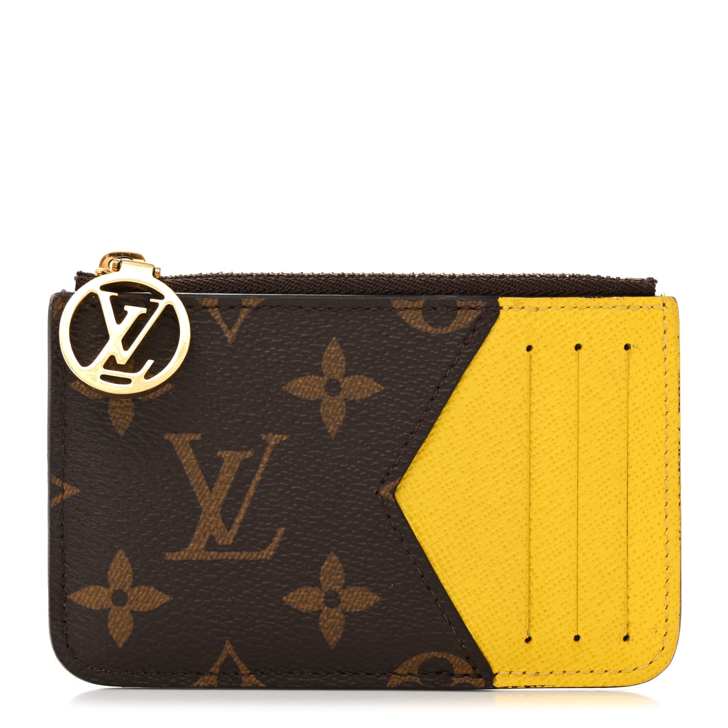 Louis Vuitton Monogram Zipped Romy Card Holder Yellow 1 of 6