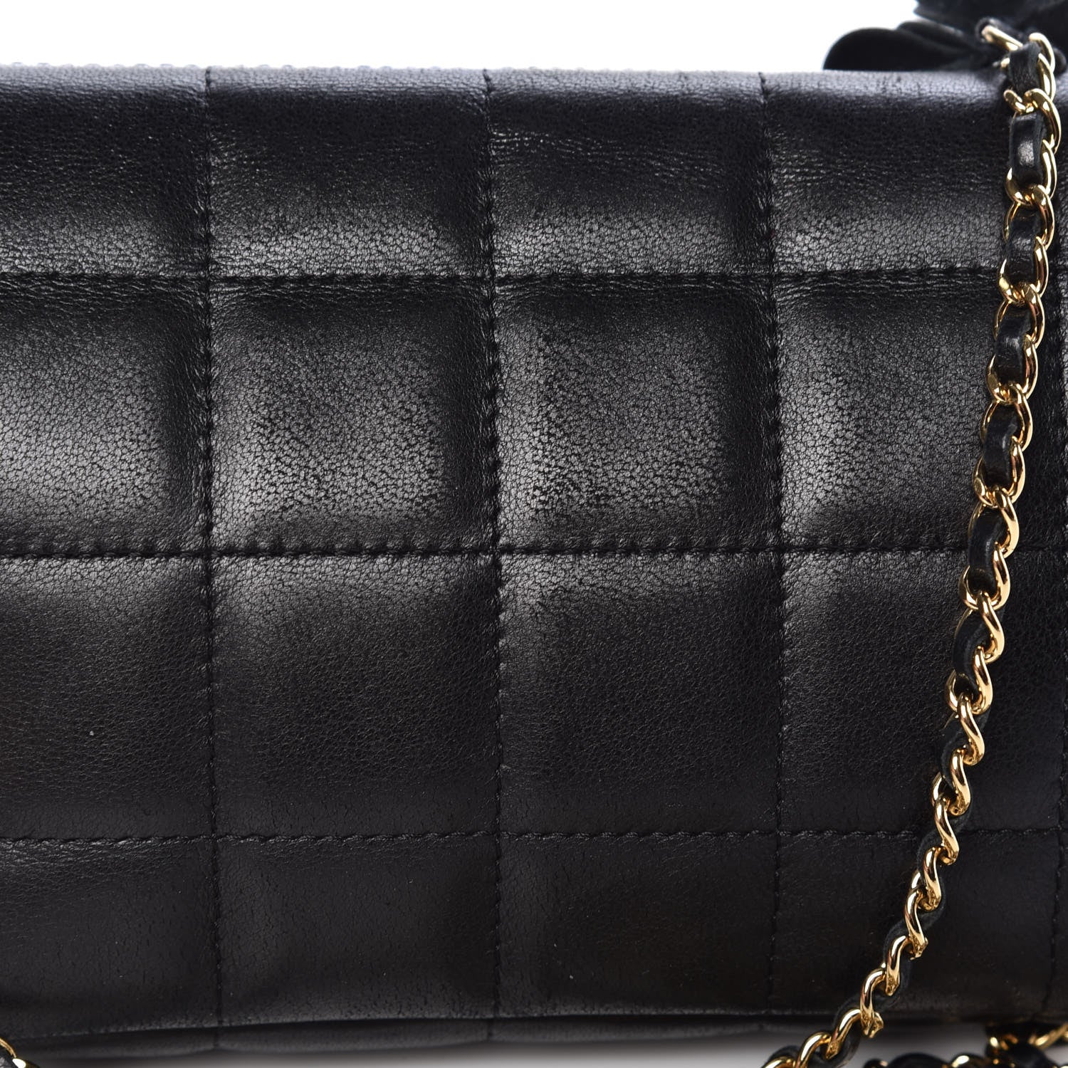 Chanel Lambskin Quilted Mini Chocolate Bar Camellia Flap Black 11 of 12