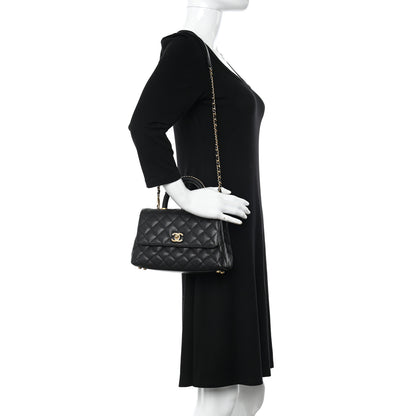 Chanel Caviar Quilted Mini Coco Chain Handle Flap Black 2 of 11