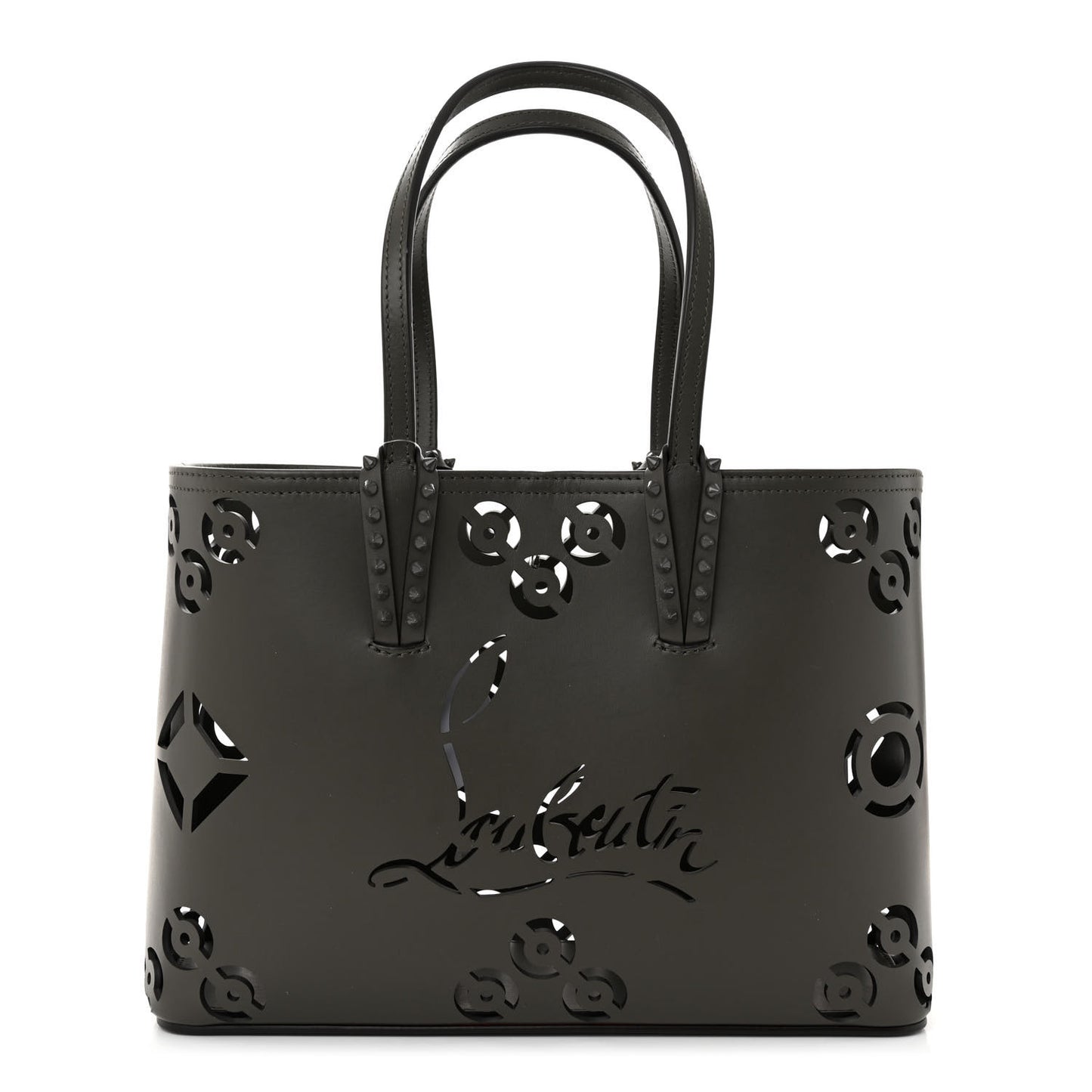 Calfskin Loubinthesky Perforated Small Cabata Tote Rocket