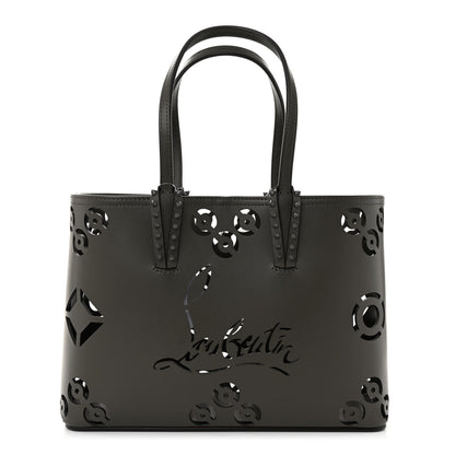 Christian Louboutin Calfskin Loubinthesky Perforated Small Cabata Tote Rocket 3 of 12